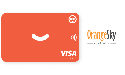 Orange sky card